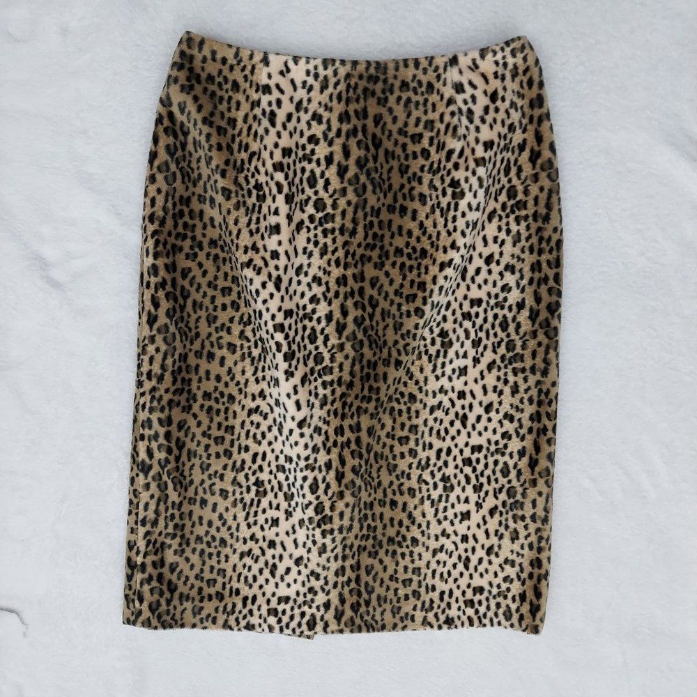 Vintage 90s Y2K Georgiou Studio Animal Print Skirt - Picture 2 of 14